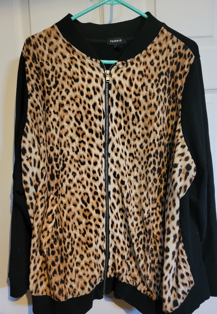 Torrid animal print jacket